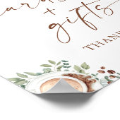 Baby Is Brewing Coffee Baby Shower Cards & Gifts ポスター (角)