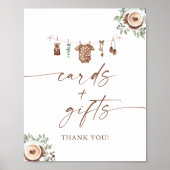 Baby Is Brewing Coffee Baby Shower Cards & Gifts ポスター (正面)