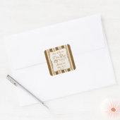 Baby is brewing coffee baby shower favor スクエアシール (封筒)