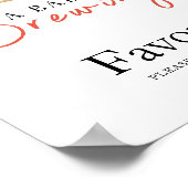 Baby is brewing coffee baby shower FAVORS ポスター (角)