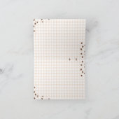 Baby is Brewing Coffee Bean Theme Baby Shower サンキューカード (内部)