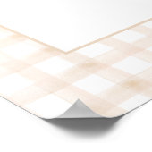 Baby is Brewing Coffee Bean Theme Baby Shower ポスター (角)