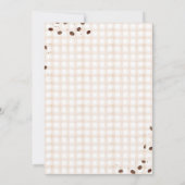 Baby is Brewing Coffee Bean Theme Baby Shower 招待状 (裏面)