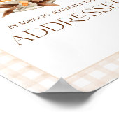 Baby is Brewing Coffee Bean Theme Baby Shower Bar ポスター (角)