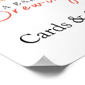 Baby is brewing coffee Cards and gifts baby shower ポスター (角)