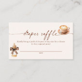 Baby Is Brewing Coffee Diaper Raffle Card エンクロージャーカード (正面)