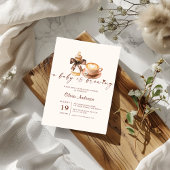 Baby Is Brewing Coffee Gender Neutral Baby Shower 招待状