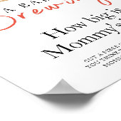 Baby is brewing coffee How big is mommy's belly ポスター (角)