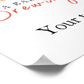 Baby is brewing coffee Your text baby shower ポスター (角)