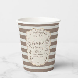 Baby is Brewing Espresso Coffee Cafe Baby Shower 紙コップ