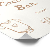 Baby is Brewing Hand Drawn Hot Cocoa Bar Poster ポスター (角)