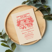  baby is brewing Home cafe themed BABY Shower 招待状