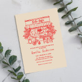  baby is brewing Home cafe themed BABY Shower 招待状