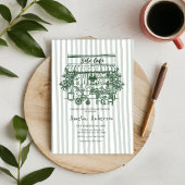  baby is brewing Home cafe themed BABY Shower 招待状