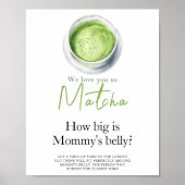 Baby is brewing Matcha How big is mommy's belly ポスター (正面)