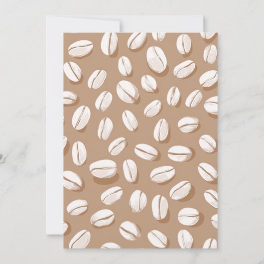 Baby is Brewing Neutral Baby Shower  招待状 (裏面)