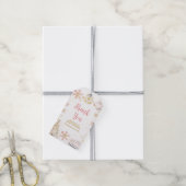 Baby Is Brewing Pink Winter Tea Party Baby Shower ギフトタグ (より糸付き)