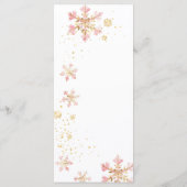 Baby Is Brewing Pink Winter Tea Party Baby Shower メニュー (裏面)