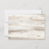 Baby is Brewing Rustic Bring a Book Baby Shower サンキューカード (裏面)