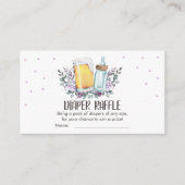 Baby is Brewing Shower Beers Diaper Raffle Card エンクロージャーカード (正面)