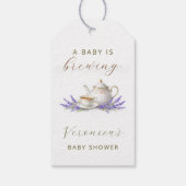 Baby is Brewing Tea Party Welcome Sign ギフトタグ (裏面)