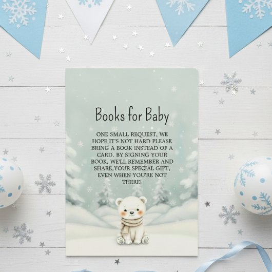 Baby It Cold Outside Polar Bear Books for Baby エンクロージャーカード