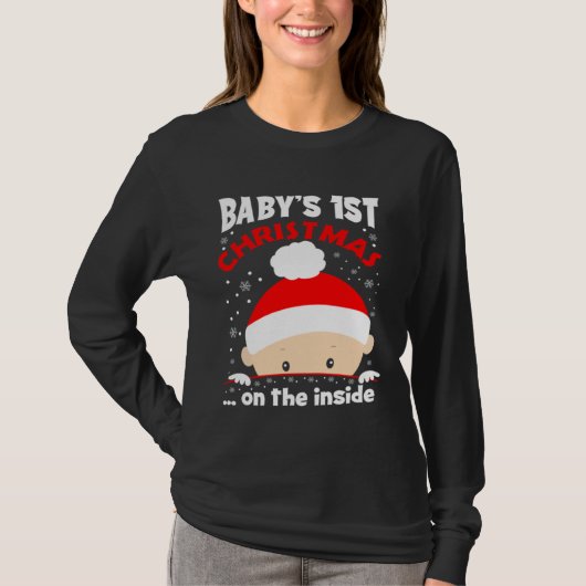 Baby It s Christmas On The Inside Cute Christmas B Tシャツ (正面)