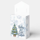 Baby, It’s Cold Outside 冬の男の子のベビーシャワー フェイバーボックス (オープン)