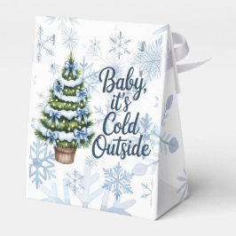 Baby, It’s Cold Outside 冬の男の子のベビーシャワー フェイバーボックス