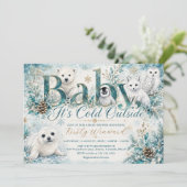 Baby It’s Cold Outside 冬の赤ちゃんお披露目会 招待状 (スタンド正面)