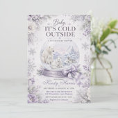 Baby It’s Cold Outside 冬の赤ちゃんお披露目会 招待状 (スタンド正面)