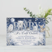 Baby It’s Cold Outside 冬の赤ちゃんお披露目会 招待状 (スタンド正面)