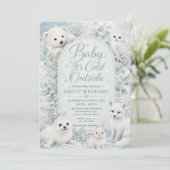 Baby It’s Cold Outside 冬の赤ちゃんお披露目会 招待状 (スタンド正面)