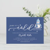 Baby It’s Cold Outside Baby Shower 招待状 (スタンド正面)