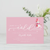 Baby It’s Cold Outside Baby Shower 招待状 (スタンド正面)