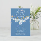 Baby It’s Cold Outside Baby Shower Invitation  招待状 (スタンド正面)