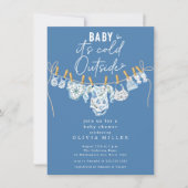 Baby It’s Cold Outside Baby Shower Invitation  招待状 (正面)