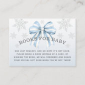 Baby It’s Cold Outside Blue Bow Books for Baby エンクロージャーカード (正面)