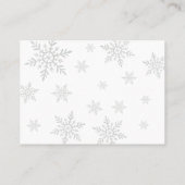 Baby It’s Cold Outside Pink Bow Diaper Raffle 名刺 (裏面)