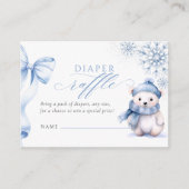 Baby It’s Cold Outside Polar Bear Diaper Raffle Ca エンクロージャーカード (正面)