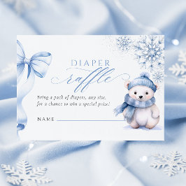 Baby It’s Cold Outside Polar Bear Diaper Raffle Ca エンクロージャーカード