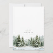 Baby It’s Cold Outside Winter Baby Shower Invite 招待状 (裏面)