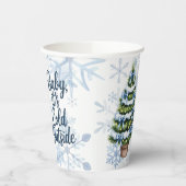 Baby, It’s Cold Outside Winter Boy Baby Shower 紙コップ (左)
