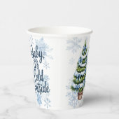 Baby, It’s Cold Outside Winter Boy Baby Shower 紙コップ (右)