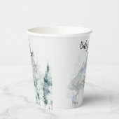 Baby It’s Cold Outside Winter Evergreen Woodland  紙コップ (左)