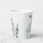Baby It’s Cold Outside Winter Evergreen Woodland  紙コップ (右)