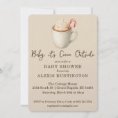 Baby, it's Cocoa Outside Baby Shower Invitation 招待状 (正面)