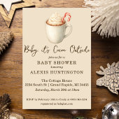 Baby, it's Cocoa Outside Baby Shower Invitation 招待状