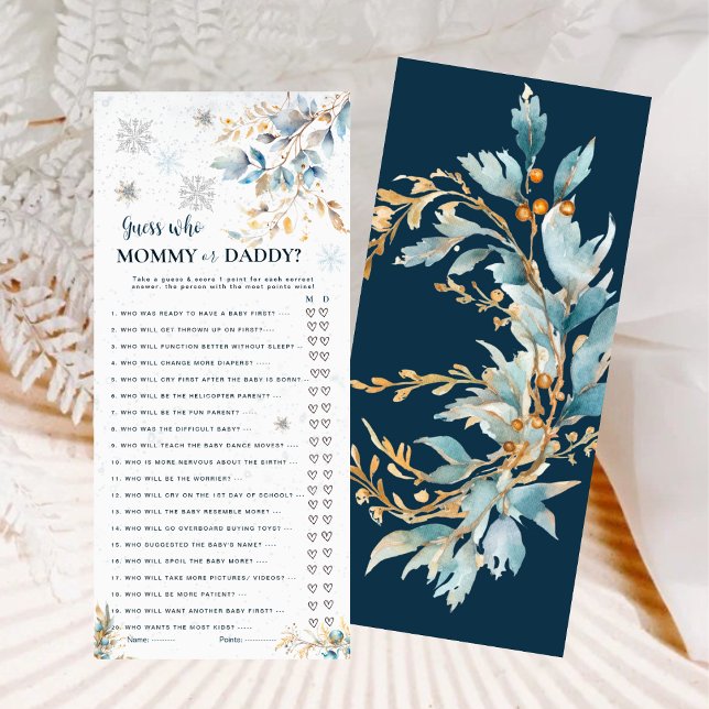 Baby It's Cold Guess Who Mommy or Daddy Game (クリエイターアップロード済み)