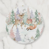 Baby It's Cold Outside かわいい冬の森 フェイバータグ (裏面)